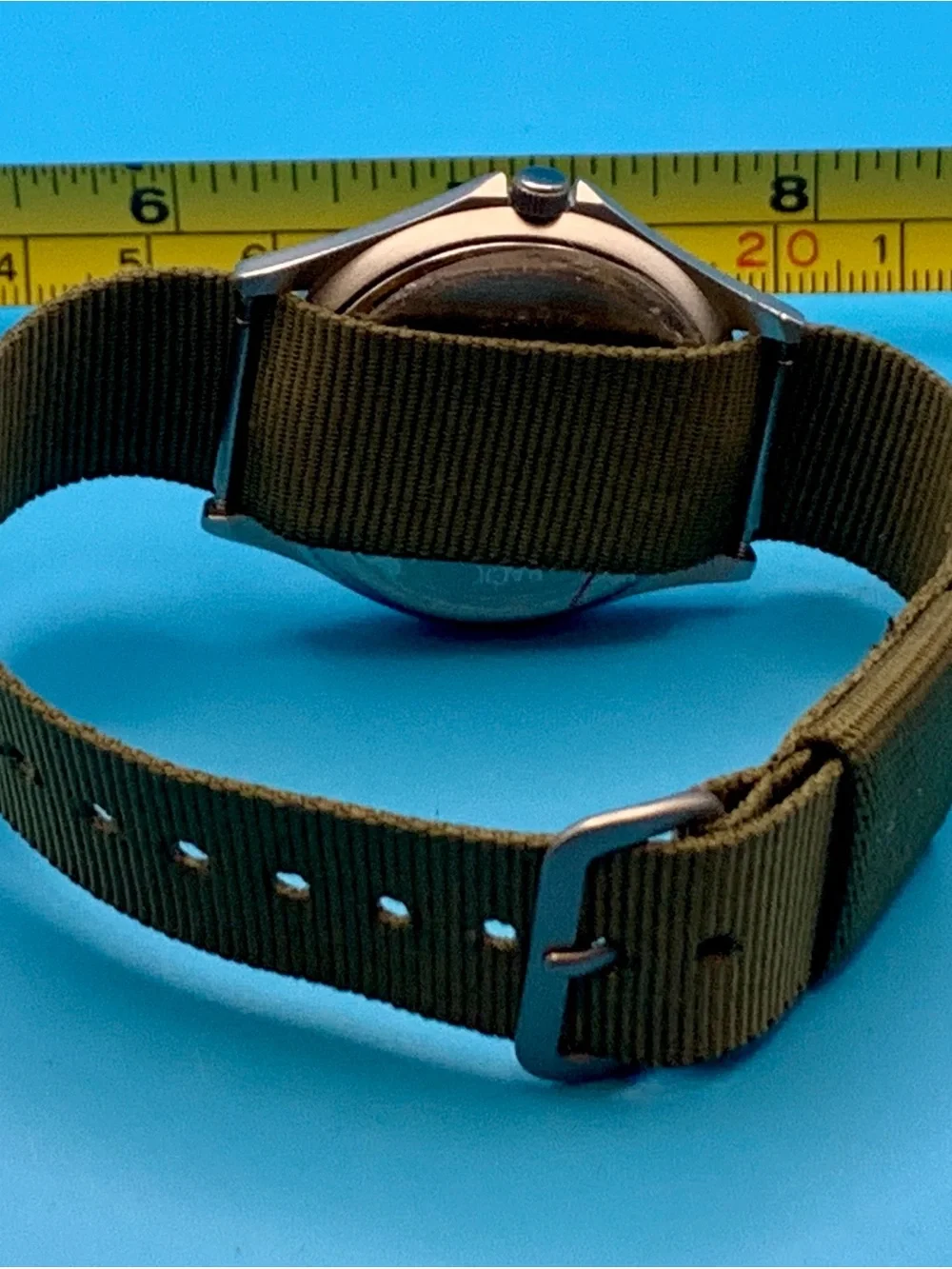 Men’s Military Field Quartz Wristwatch Nylon Strap Working New Battery